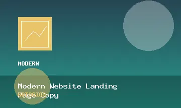 Modern Website Landing Page Copy